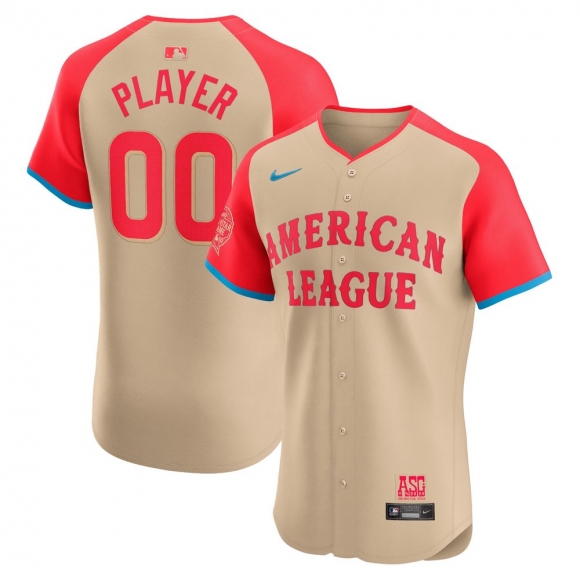 Men's American League Nike Cream 2024 MLB All-Star Game Elite Pick-A-Player Jersey