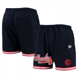 Men's Atlanta Braves Navy Mesh Shorts 001