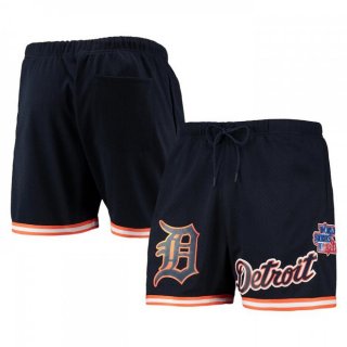 Men's Detroit Tigers Navy Team Logo Mesh Shorts