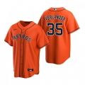 Men's Houston Astros #35 Justin Verlander Orange Cool Base Stitched Jersey