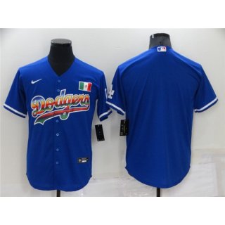 Men's Los Angeles Dodgers Blank Royal Stitched Baseball Jersey