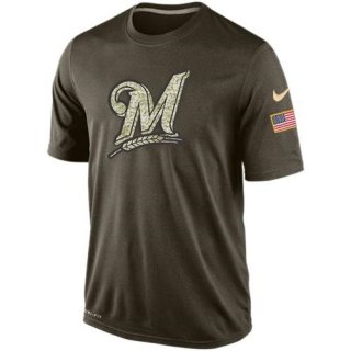 Men's Milwaukee Brewers Salute To Service Nike Dri-FiT T-Shirt