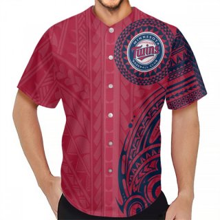 Men's Minnesota Twins Red Baseball Jersey