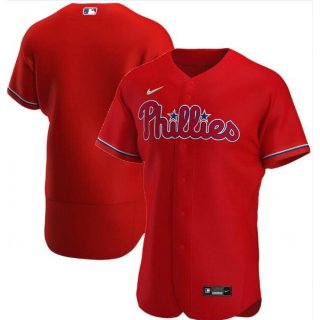 Men's Philadelphia Phillies Blank Red Flex Base Stitched Jersey