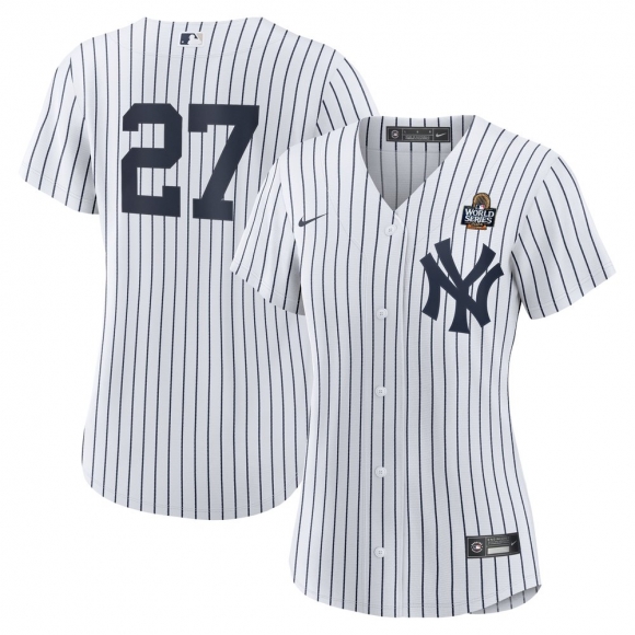 Women's New York Yankees Giancarlo Stanton Nike White 2024 World Series Home Replica Player Jersey