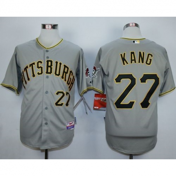 Pirates #27 Jung-ho Kang Grey Cool Base Stitched MLB Jersey