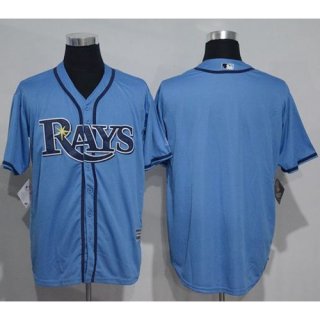 Rays Blank Light Blue New Cool Base Stitched MLB Jersey