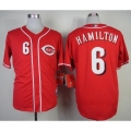 Reds #6 Billy Hamilton Red Cool Base Stitched MLB Jersey