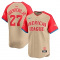 Men's American League Vladimir Guerrero Jr. Nike Cream 2024 MLB All-Star Game Limited Player Jersey