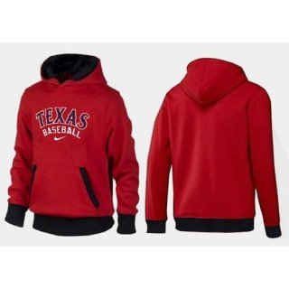 Texas Rangers Pullover Hoodie Red & Black