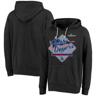 Men's Los Angeles Dodgers Threads Black 2024 World Series Champions Hoodie