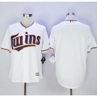 Twins Blank New White Cool Base Stitched MLB Jersey