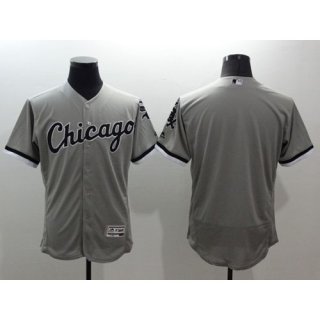 White Sox Blank Grey Flexbase Authentic Collection Stitched MLB Jersey