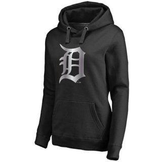 Women's Detroit Tigers Platinum Collection Pullover Hoodie Black