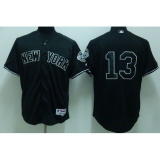 Yankees #13 Alex Rodriguez Stitched Black Youth MLB Jersey