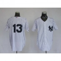 Yankees #13 Alex Rodriguez Stitched White MLB Jersey