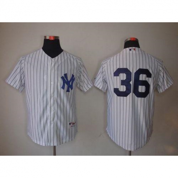 Yankees #36 Carlos Beltran White Stitched Youth MLB Jersey