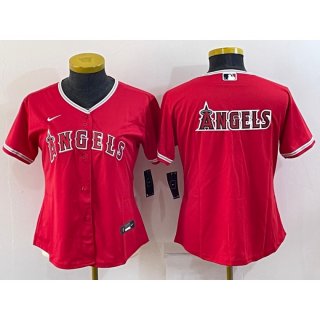 Youth Los Angeles Angels Red Team Big Logo Stitched Jersey