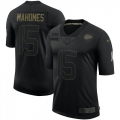 Men's Kansas City Chiefs #15 Patrick Mahomes Black 2020 Salute To Service Limited Stitched Jersey