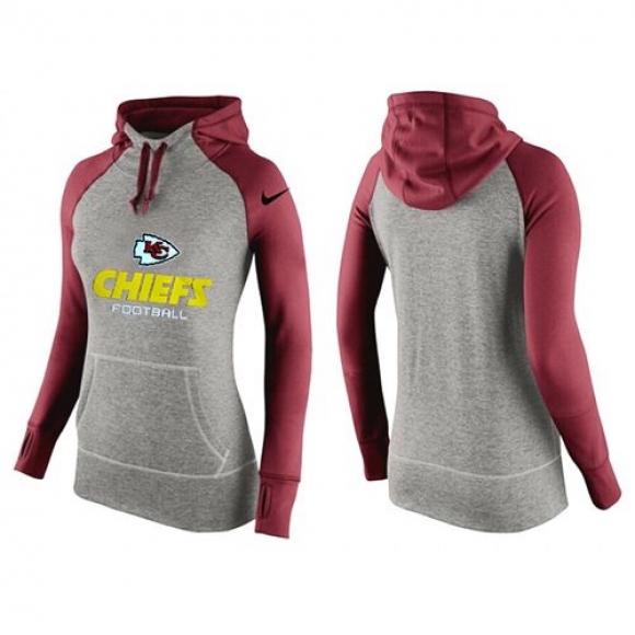 Women's Nike Kansas City Chiefs Performance Hoodie Grey & Red_2