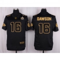 Nike Chiefs #16 Len Dawson Black Men's Stitched NFL Elite Pro Line Gold Collection Jersey