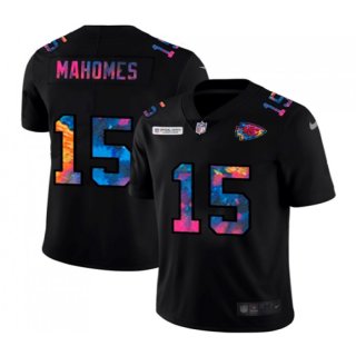 Women's Kansas City Chiefs #15 Patrick Mahomes 2020 Black Crucial Catch Limited Stitched Jersey(Run Small)