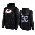 Men's Kansas City Chiefs #32 Tyrann Mathieu 2021 Charcoal Crucial Catch Therma Pullover Hoodie