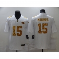 Men's Kansas City Chiefs #15 Patrick Mahomes 2020 White Leopard Print Fashion Limited Stitched Jersey