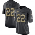 Nike Chiefs #22 Marcus Peters Black Men's Stitched NFL Limited 2016 Salute to Service Jersey