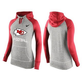 Women's Nike Kansas City Chiefs Performance Hoodie Grey & Red_1