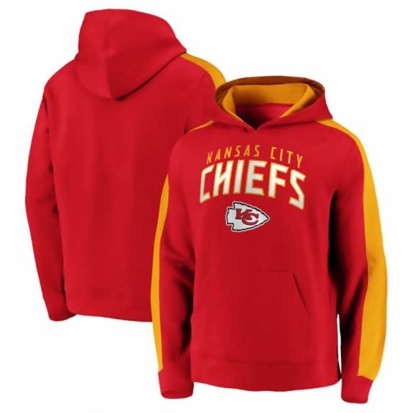 Men's Kansas City Chiefs Red Game Time Arch Pullover Hoodie