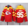 Nike Chiefs #95 Chris Jones Red Player Pullover NFL Hoodie