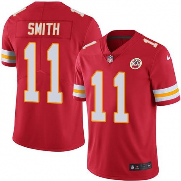 Nike Chiefs #11 Alex Smith Red Youth Stitched NFL Limited Rush Jersey