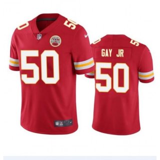 Men's Kansas City Chiefs #50 Willie Gay Jr. Red Vapor Untouchable Limited Stitched Jersey