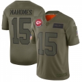 Men's Kansas City Chiefs #15 Patrick Mahomes 2019 Camo Salute To Service Limited Stitched NFL Jersey