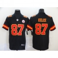 Men's Kansas City Chiefs #87 Travis Kelce Black Vapor Untouchable Limited Stitched NFL Jersey