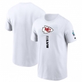 Men's Kansas City Chiefs White Super Bowl LVII Opening Night T-Shirt