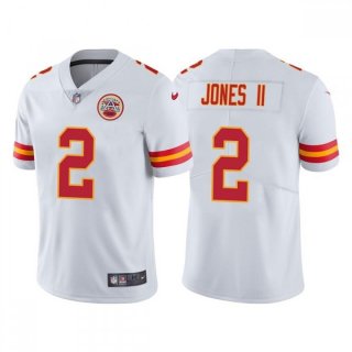 Men's Kansas City Chiefs #2 Ronald Jones II White Vapor Untouchable Limited Stitched Football Jersey