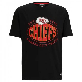 Men's Kansas City Chiefs Black BOSS X Trap T-Shirt