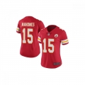 Women's Kansas City Chiefs #15 Patrick Mahomes Red 2021 Super Bowl LV Stitched NFL Jersey(Run Small)