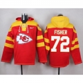 Nike Chiefs #72 Eric Fisher Red Player Pullover NFL Hoodie