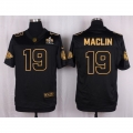 Nike Chiefs #19 Jeremy Maclin Black Men's Stitched NFL Elite Pro Line Gold Collection Jersey