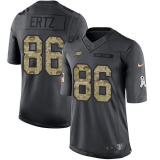 Nike Eagles #86 Zach Ertz Black Youth Stitched NFL Limited 2016 Salute to Service Jersey