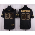 Nike Eagles #20 Brian Dawkins Black Men's Stitched NFL Elite Pro Line Gold Collection Jersey