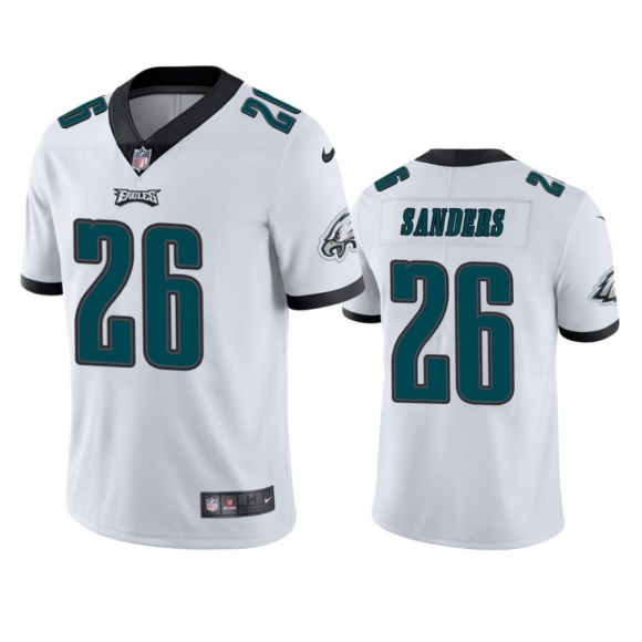 Men's Philadelphia Eagles #26 Miles Sanders White Vapor Untouchable Limited Stitched Jersey