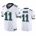 Men's Philadelphia Eagles #11 A. J. Brown White 2023 F.U.S.E. Vapor Untouchable Stitched Football Jersey