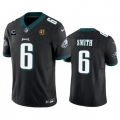 Men's Philadelphia Eagles #6 DeVonta Smith Black 2023 F.U.S.E. With 1-star C Patch And John Madden Patch Vapor Limited Stitched Football Jersey