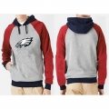 Philadelphia Eagles Logo Pullover Hoodie Grey & Red