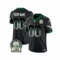 Men's Philadelphia Eagles Active Palyer Custom Black 2023 F.U.S.E. Throwback Vapor Untouchable Limited Stitched Football Jersey