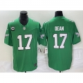 Men's Philadelphia Eagles #17 Nakobe Dean Green 2023 F.U.S.E. With 3-star C Patch Vapor Untouchable Stitched Football Jersey